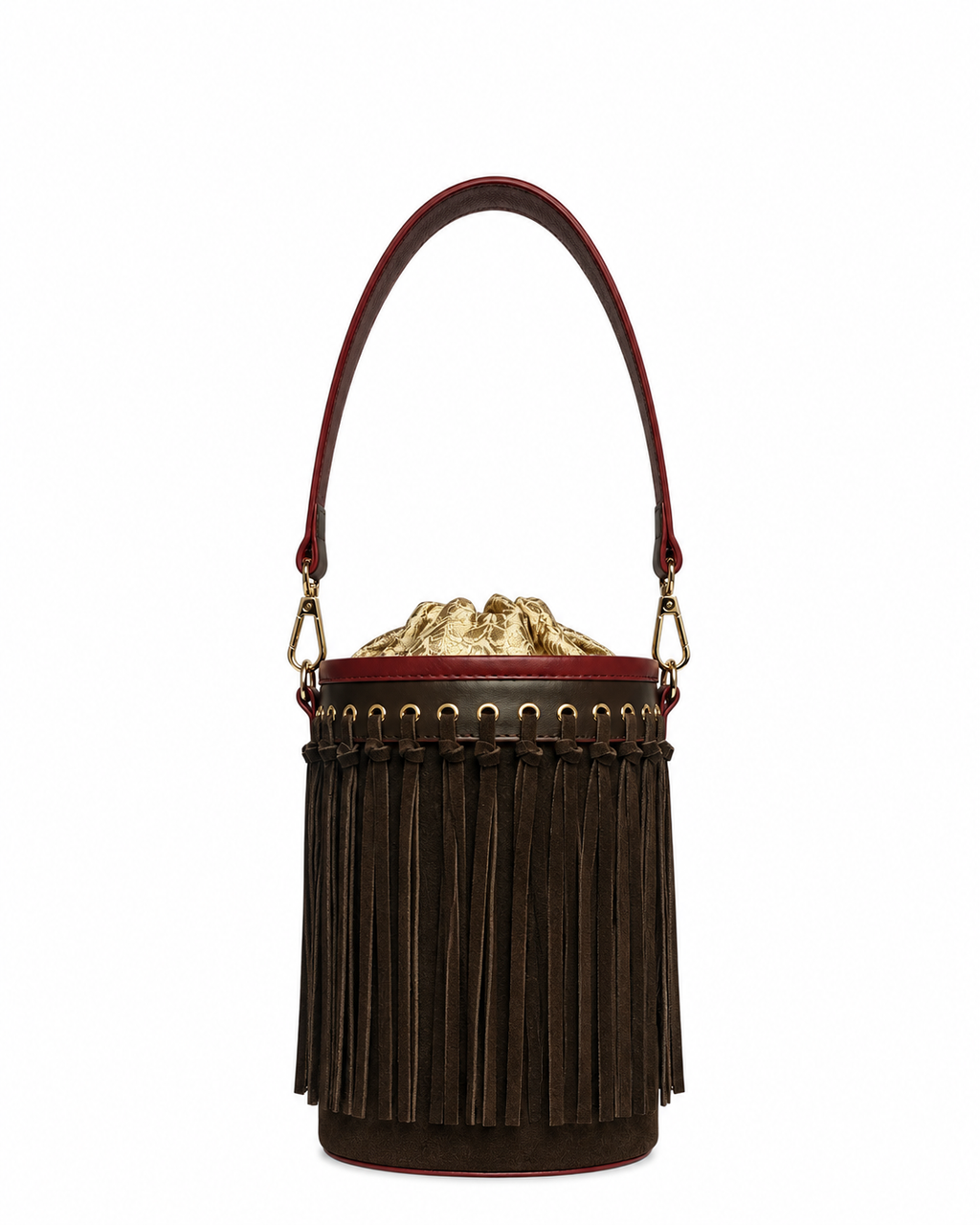 The Fringe Bucket (Bruma Teak -Colourblock)