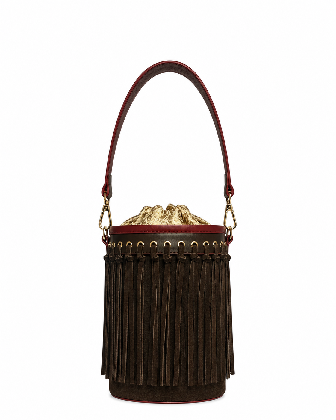 The Fringe Bucket (Bruma Teak -Colourblock)