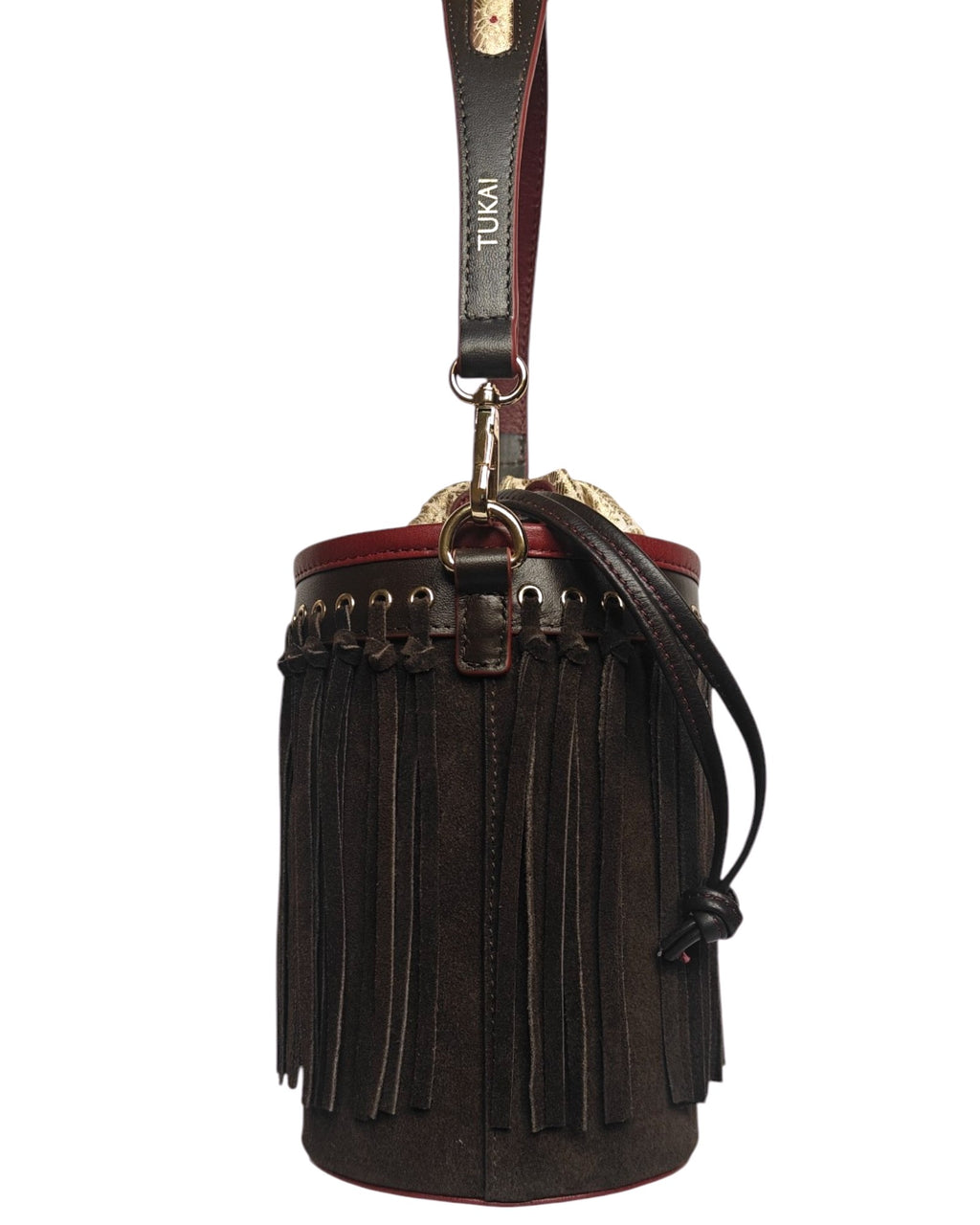 The Fringe Bucket (Bruma Teak -Colourblock)