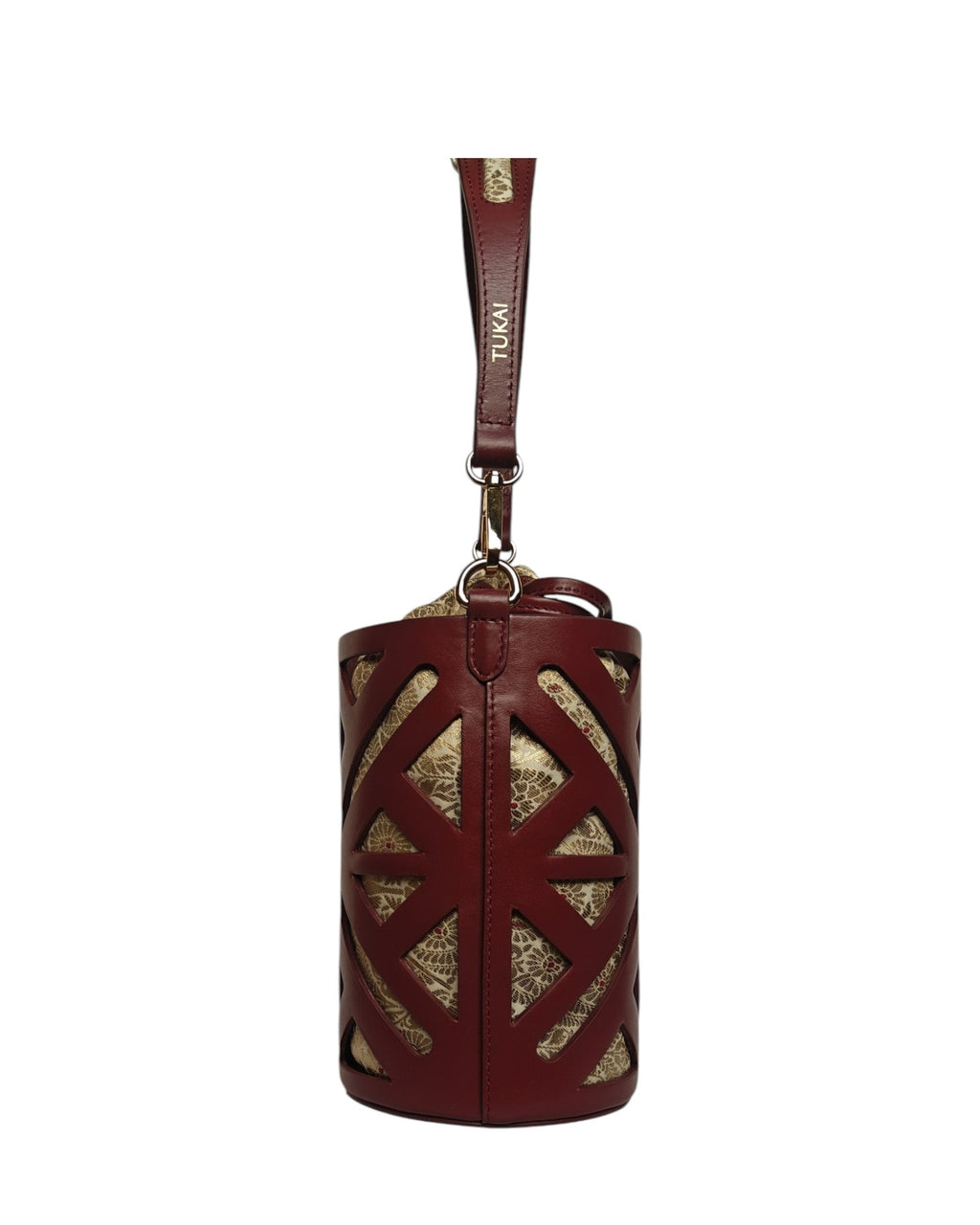 The Calcutta Cutwork Bucket (Bengal Rouge - Red)