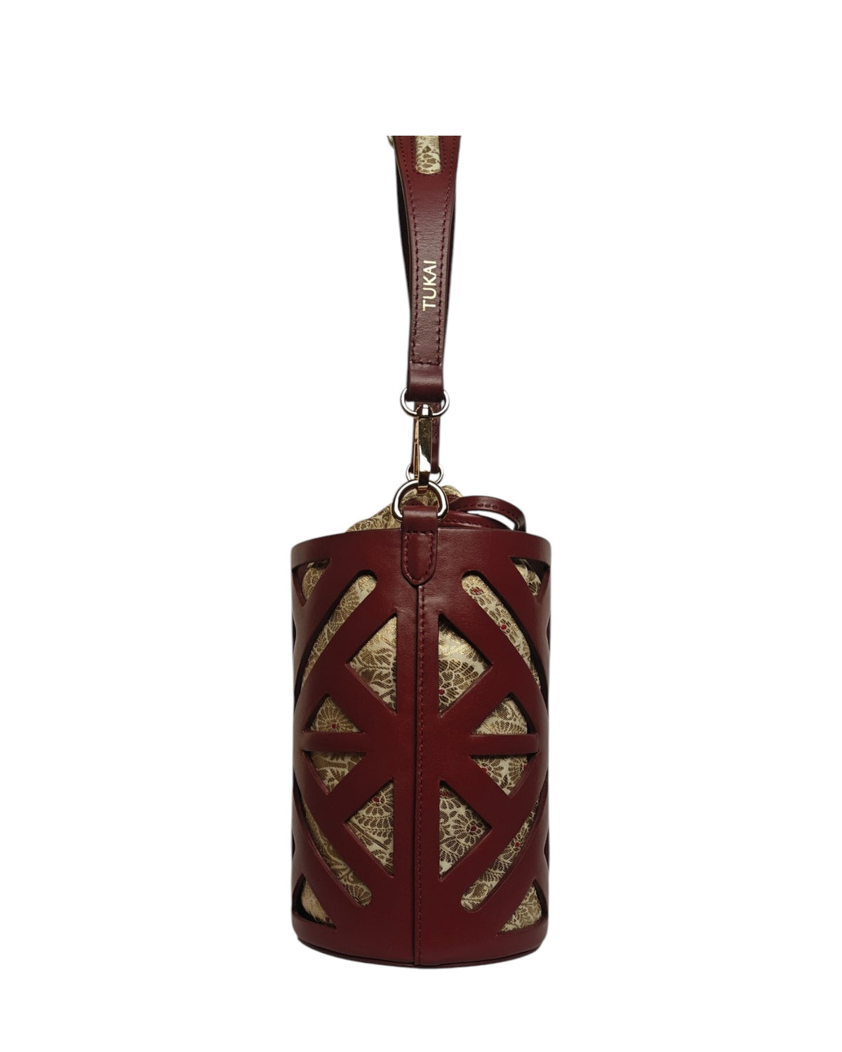 The Calcutta Cutwork Bucket (Bengal Rouge - Red)
