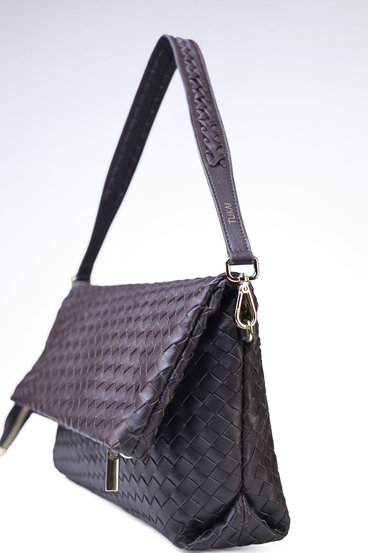 The Cushion Clutch (Vintage Brown)