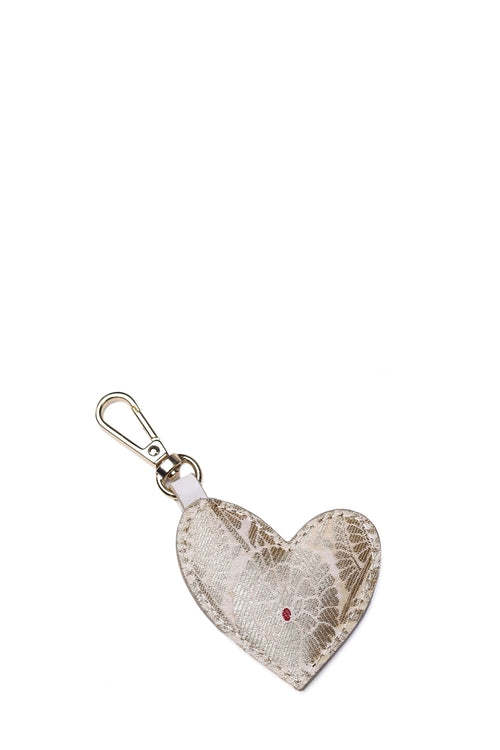 Single Heart Charm (Ivory Dust)