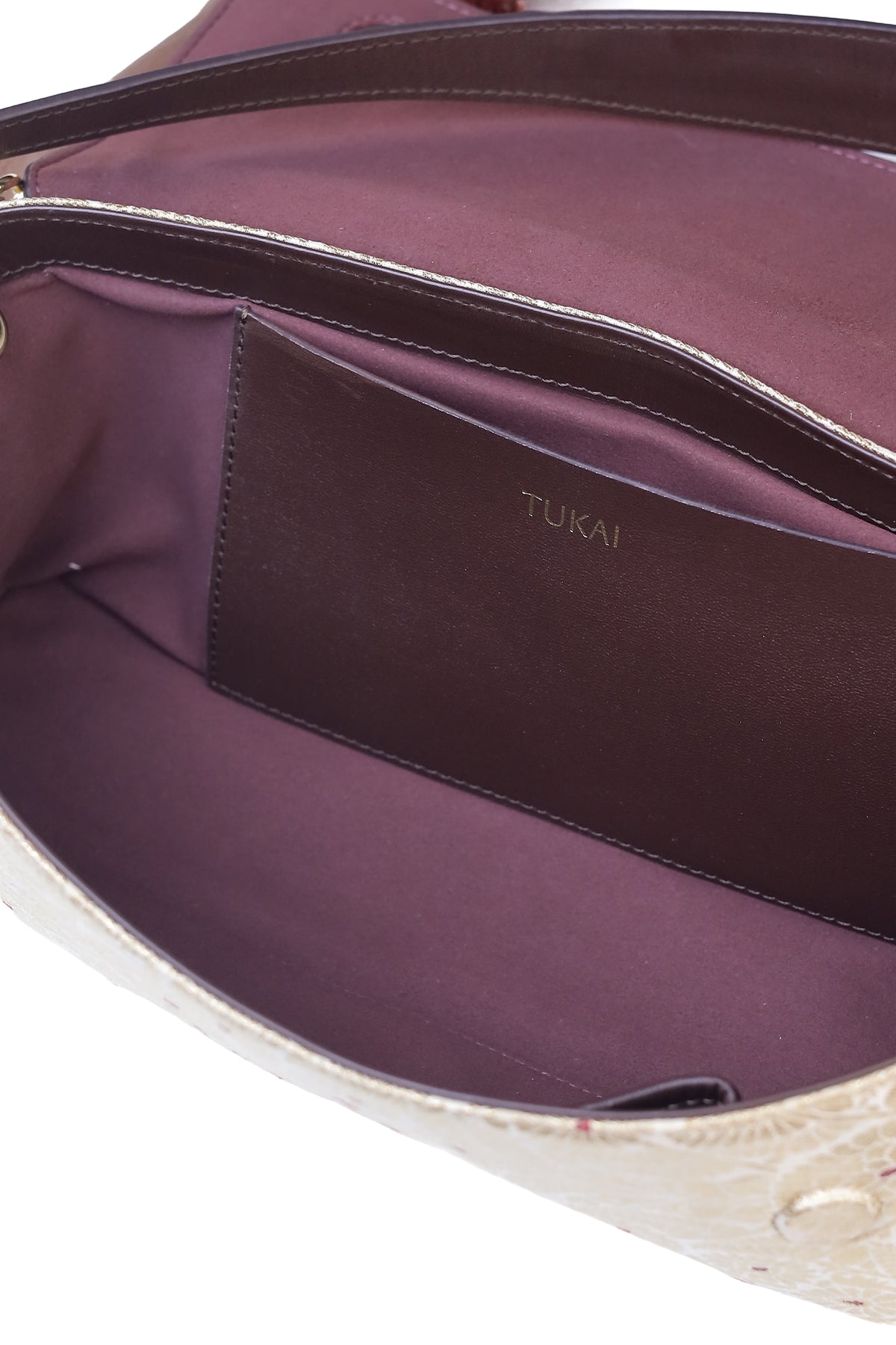 The Statement Baguette (Rum Raisin Leather - Burgundy)