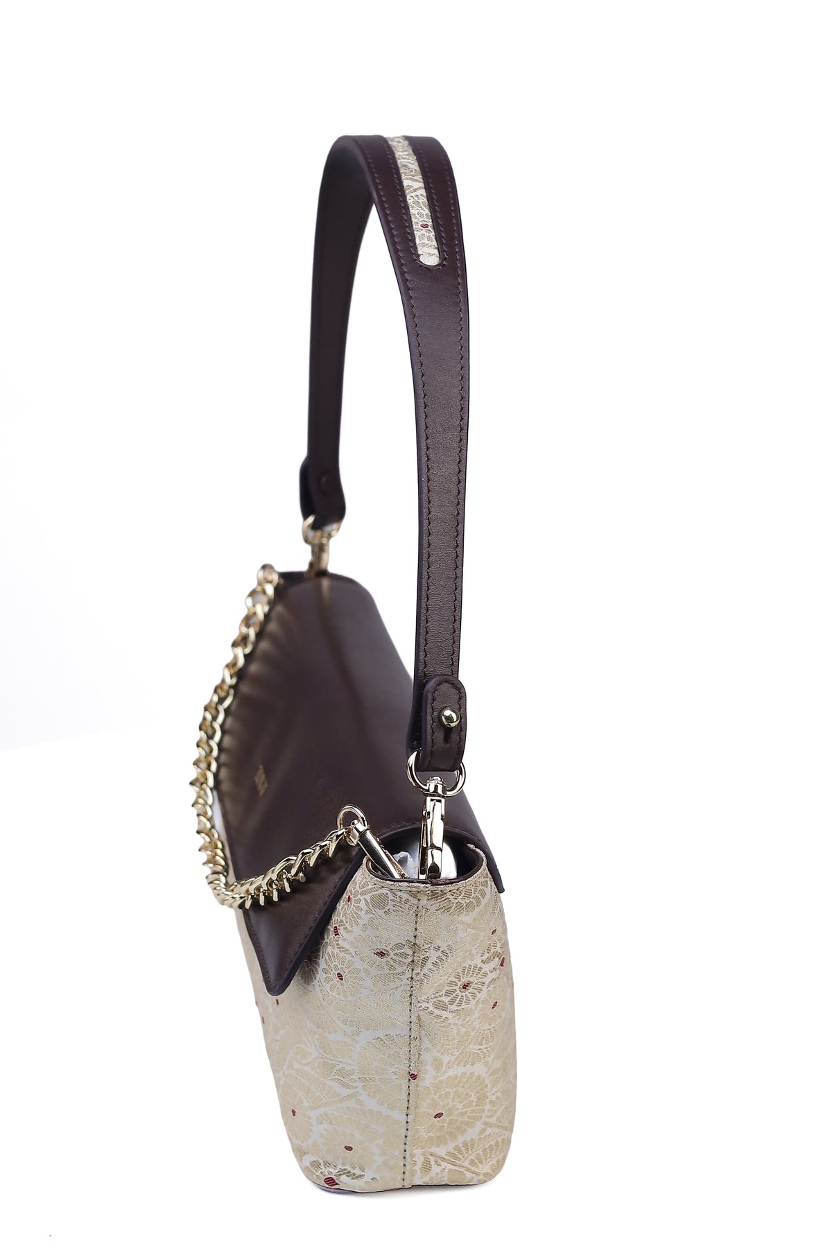 The Statement Baguette (Rum Raisin Leather - Burgundy)