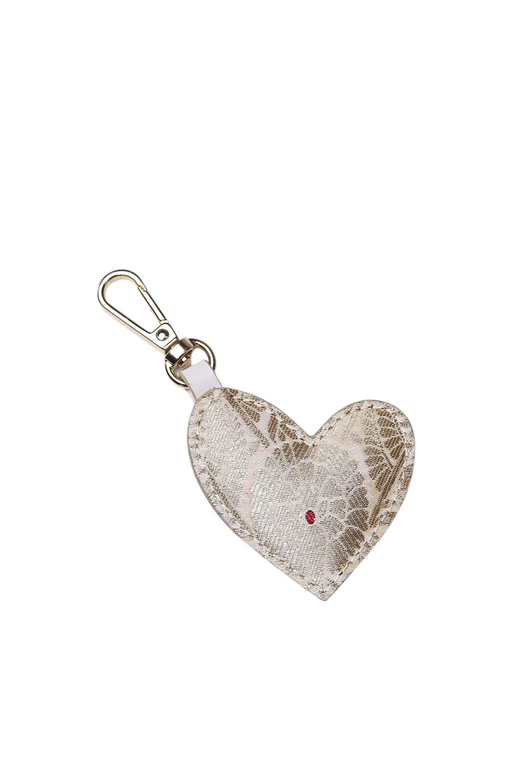 Single Heart Charm (Ivory Dust)