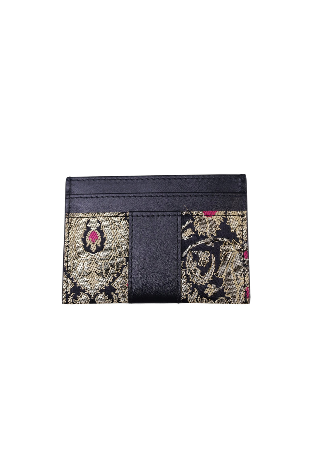The RL Cardholder (Midnight Onyx & Banarasi Brocade)