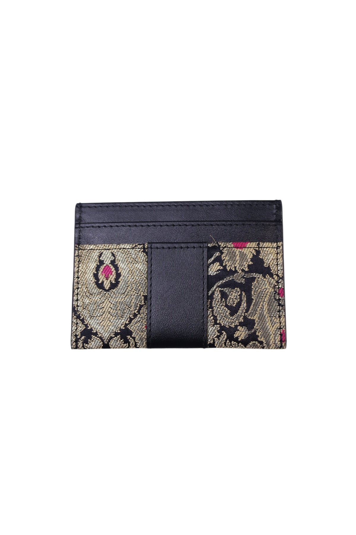 The RL Cardholder (Midnight Onyx & Banarasi Brocade)